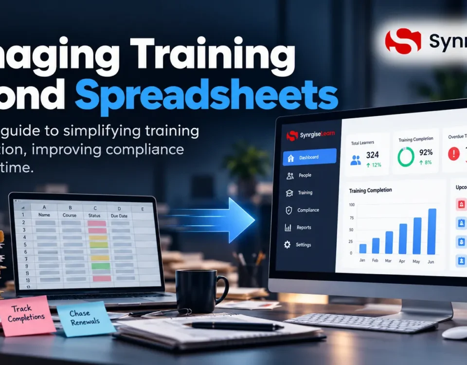 Managing training beyond spreadsheets with a Learning Management System that simplifies employee training administration, compliance tracking and reporting.